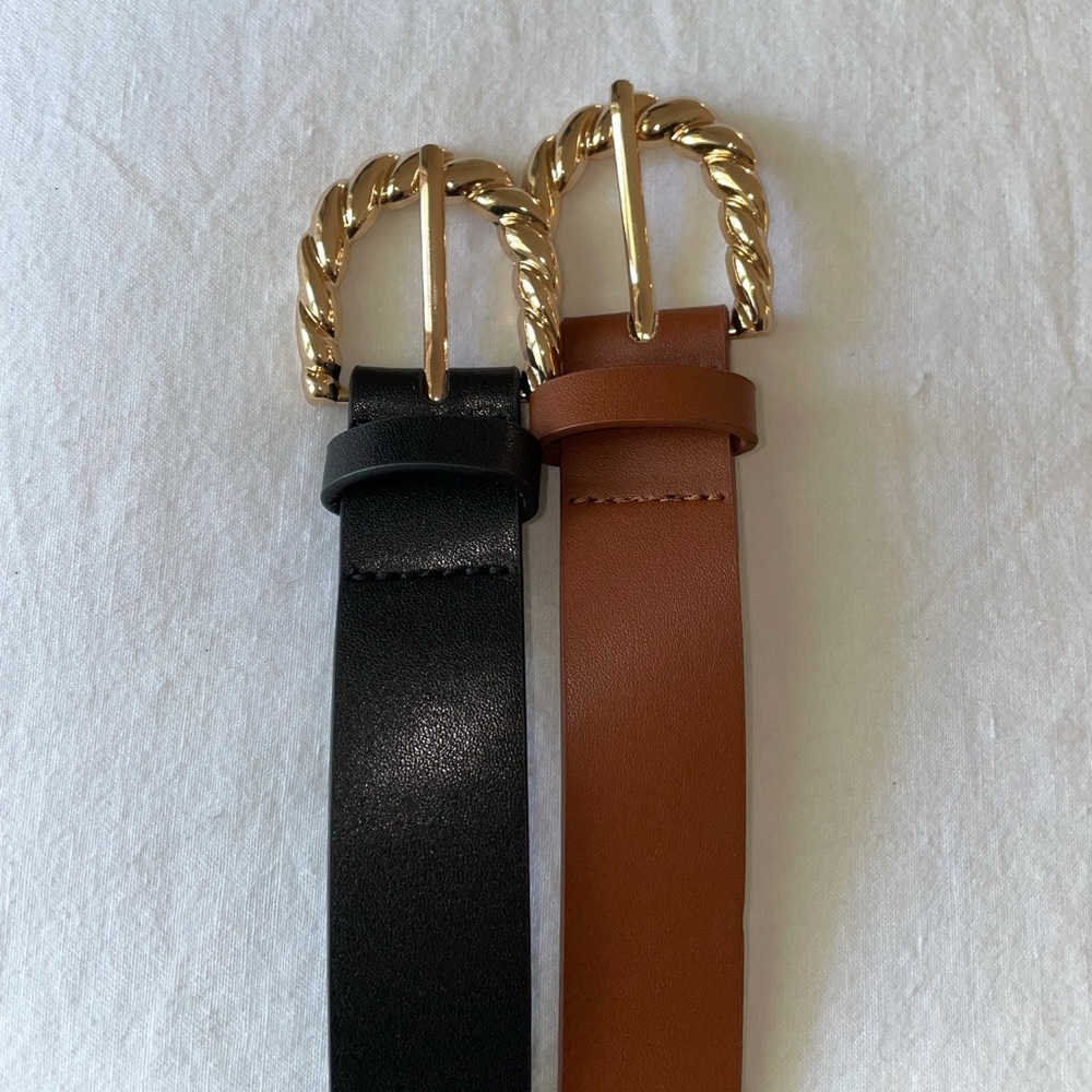 Never Worn Black And Brown Belts